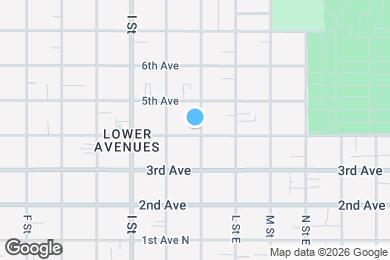 Map image of the property - 687 E 4th Ave