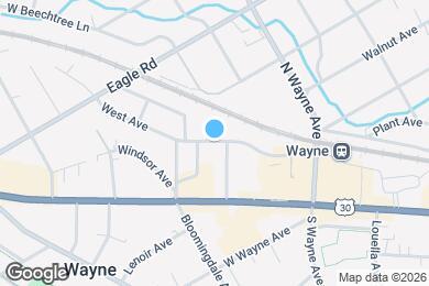 Map image of the property - 202 W Wayne Ave