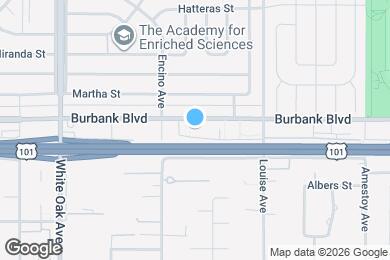 Map image of the property - 17424 Burbank Blvd