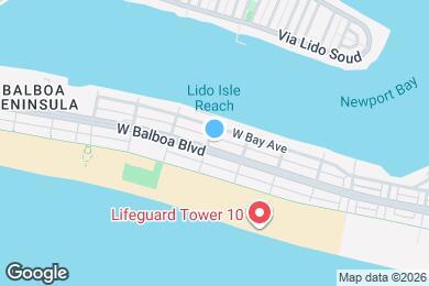 Map image of the property - 1144 W Balboa Blvd