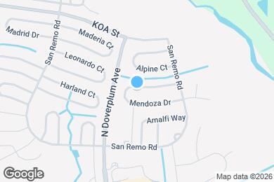 Map image of the property - 839 Mendoza Dr