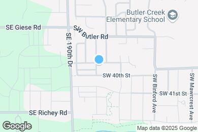 Map image of the property - Residences at Butler Creek