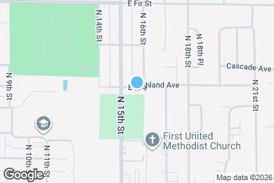 Map image of the property - 1518 E Highland Ave