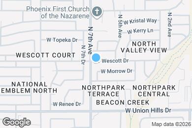 Map image of the property - 619 W Wescott Dr