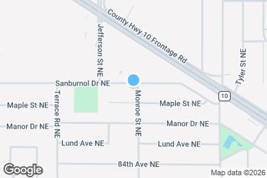 Map image of the property - 8490 Monroe St NE