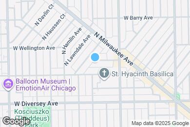 Map image of the property - 3657 W Oakdale Ave