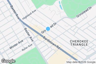 Map image of the property - 1106 Cherokee Rd