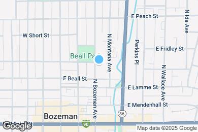 Map image of the property - 320 N Bozeman Ave