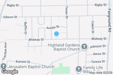 Map image of the property - 1809 Midway St