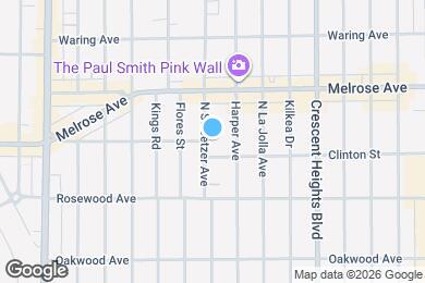 Map image of the property - 616 N Sweetzer Ave