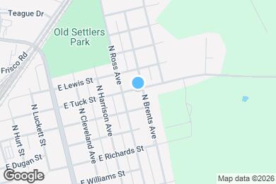 Map image of the property - 1322 N Brents Ave