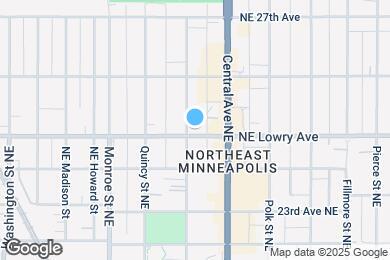 Map image of the property - 905 Lowry Ave NE