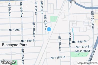 Map image of the property - 11922 NE 12th Ct