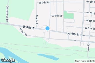 Map image of the property - 1501 W 4th St
