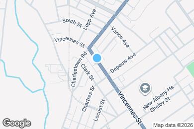 Map image of the property - 1233 Vincennes St