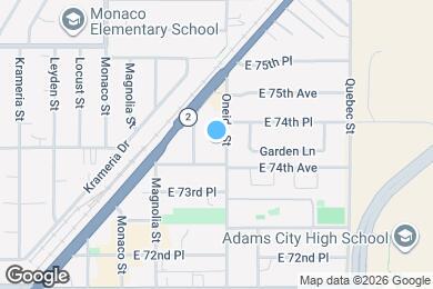 Map image of the property - 7421 Oneida St
