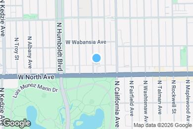 Map image of the property - 1621 N Francisco Ave
