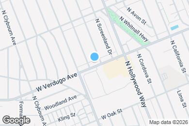 Map image of the property - 3911 W Verdugo Ave