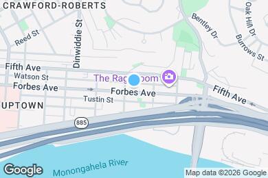 Map image of the property - 2013 Forbes Ave