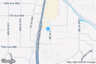 Map image of the property - 1628 1st St NE