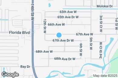 Map image of the property - 907 67th Ave Dr W