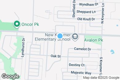 Map image of the property - 205 N Bending Oak Ln