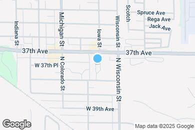 Map image of the property - 905 W 37th Ave