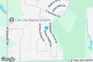 Map image of the property - 13323 N Brick Chapel Dr