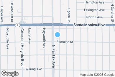 Map image of the property - 1011 N Orange Grove Ave