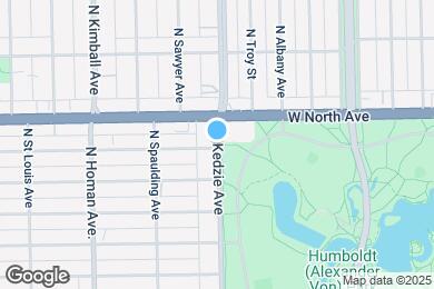 Map image of the property - 1532 N Kedzie Ave