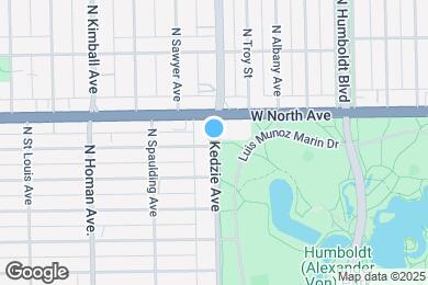 Map image of the property - 1540 N Kedzie Ave