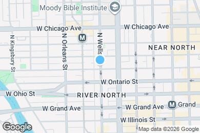 Map image of the property - 624 N Wells St