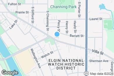 Map image of the property - 320 Percy St