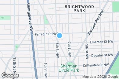Map image of the property - 4909 Illinois Ave NW