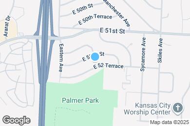 Map image of the property - 7630 E 52 Terrace