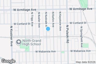 Map image of the property - 1821 N Kedvale Ave