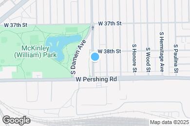 Map image of the property - 3825 S Damen Ave