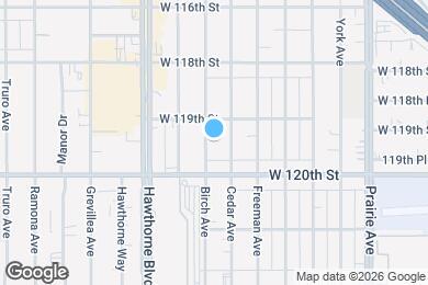 Map image of the property - 11938 Birch Ave