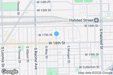 Map image of the property - 1715 S Carpenter St