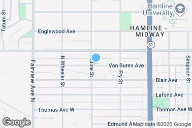 Map image of the property - 1695 Van Buren Ave