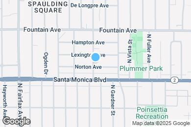Map image of the property - 1150 N Curson Ave