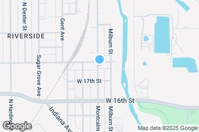Map image of the property - 1061 W 18th St