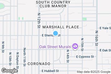 Map image of the property - 1301 E Sheridan St