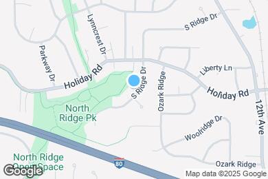 Map image of the property - 2062 S Ridge Dr