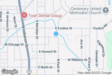 Map image of the property - 315 E Busby St