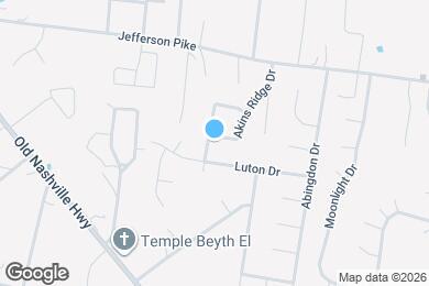 Map image of the property - 1225 Akins Ridge Dr