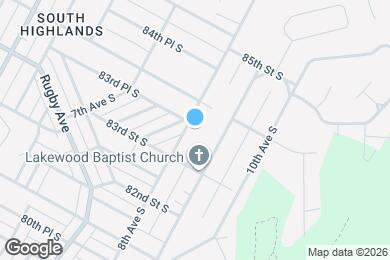 Map image of the property - 8329 8th Ave S