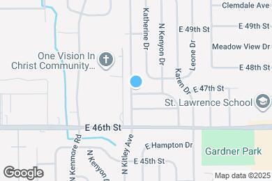 Map image of the property - 4701 N Kitley Ave