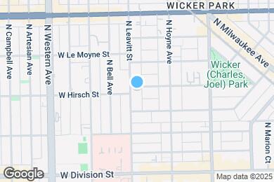 Map image of the property - 1365 N Leavitt St