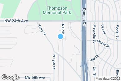 Map image of the property - 1619 N Polk St
